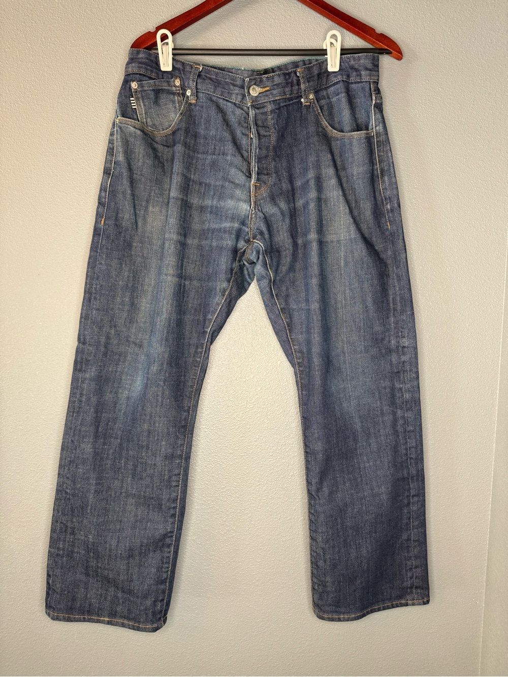 Five Four x Marc McNairy Jeans Men’s 36 Blue Stretch Denim Straight Leg